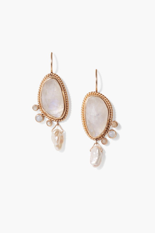 Moonstone Drop Earrings