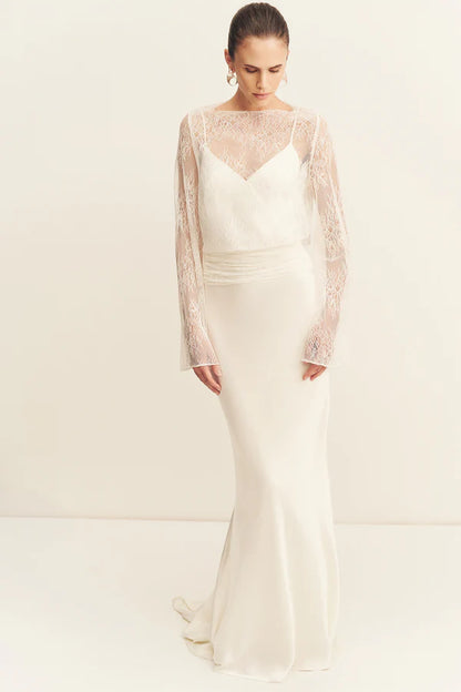 Lambent Lace Long Sleeve Top