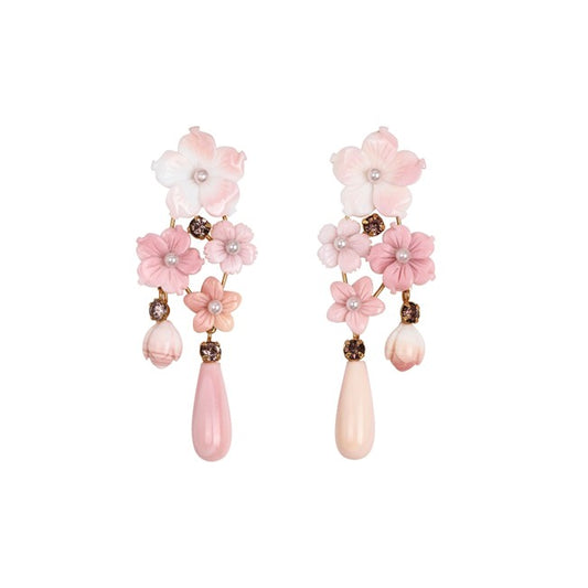 Jeannie-Antique Rose Earrings