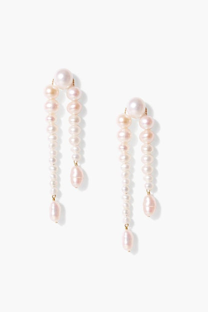 Pearl Strand Drop Earrings