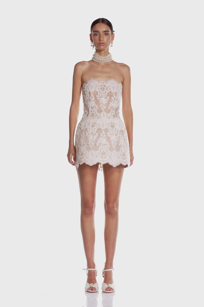 Mary Lace Mini dress – Cowboy Bride